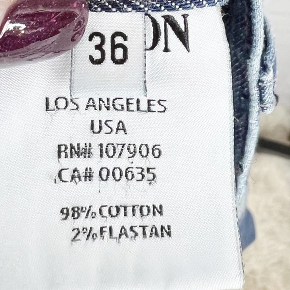 Hudson Men’s Bootcut Denim Jeans Size 36 - Picture 7 of 8